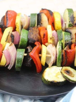 Easy Blackstone Griddle Vegetable Skewers