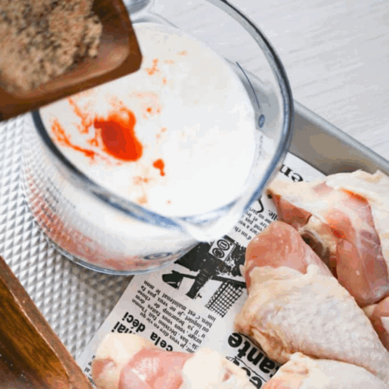 Make the buttermilk brine.