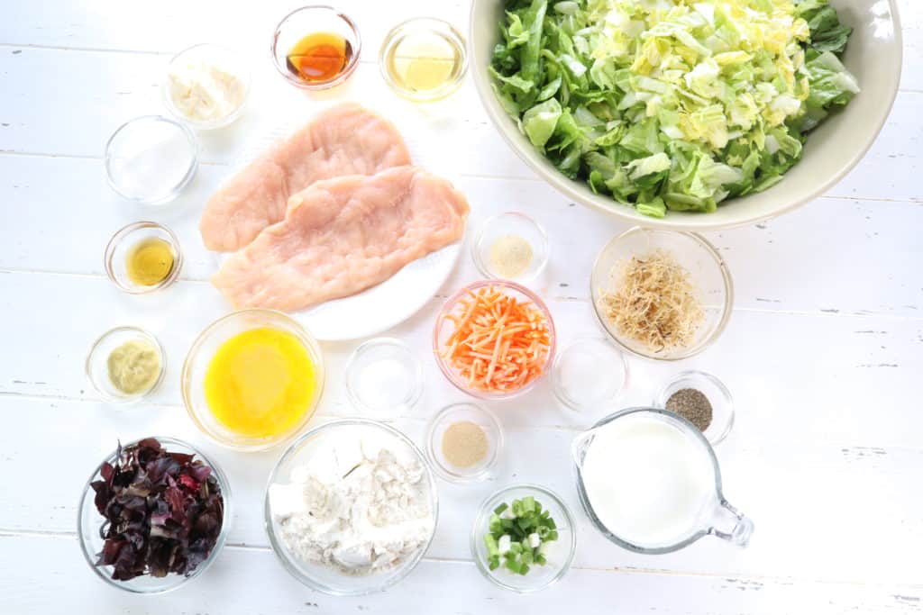 Ingredients Needed In Air Fryer Copycat Applebee’s Oriental Chicken Salad