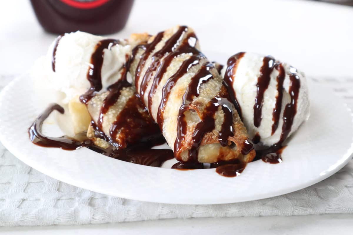Air Fryer Cookie Dough Egg Rolls Fork To Spoon