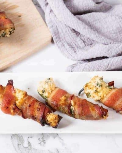Air Fryer Bacon Wrapped Jalapeño Poppers