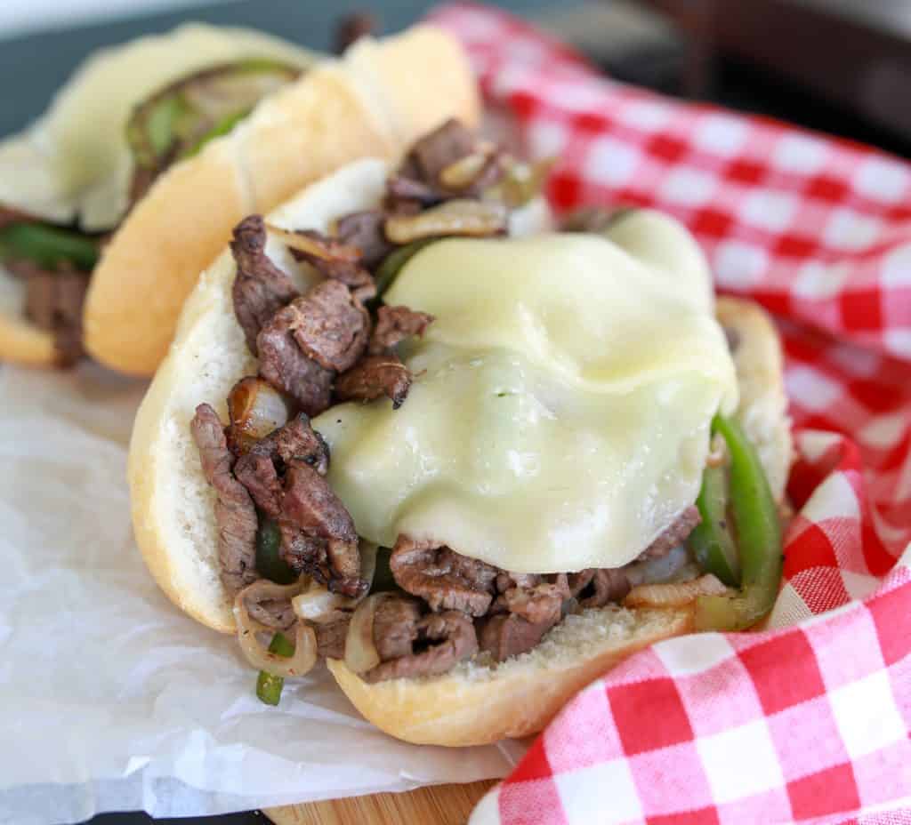 Easy Blackstone Philly Cheesesteak Sandwich - Ole Blue Dog