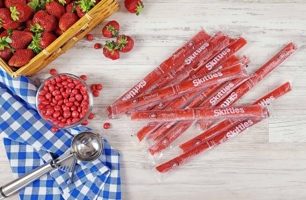 Frozen Ice Pops on Counter