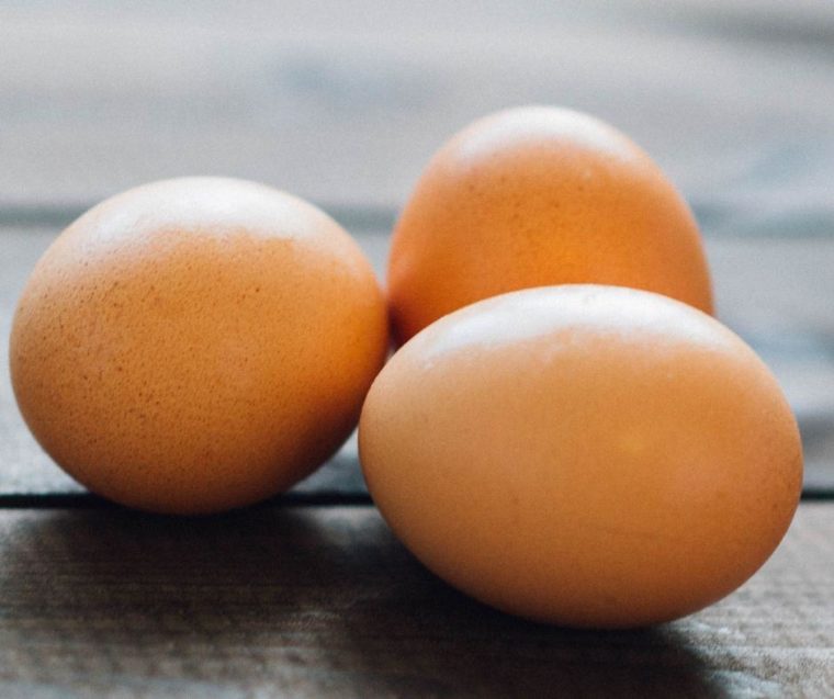 closeup: 3 eggs needed to make my soft boiled egg air fryer recipe