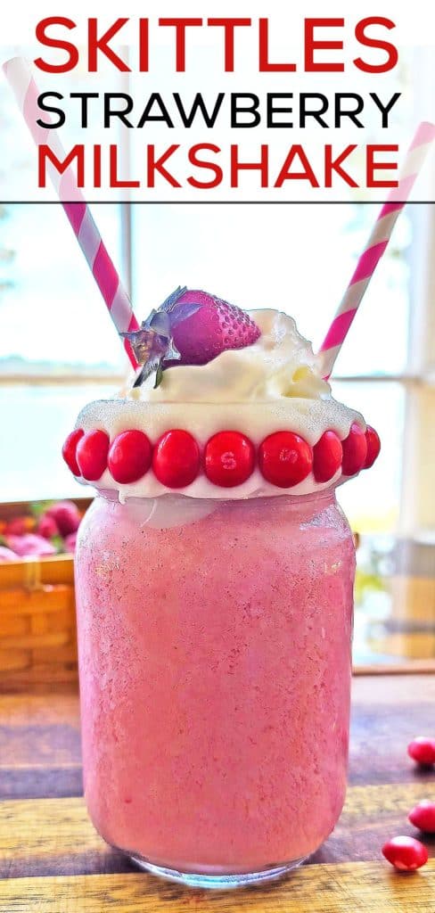 Skittles Strawberry Milkshake