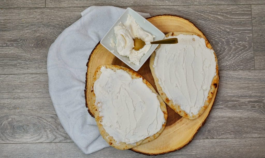 Spread Ricotta Cheese on Bread