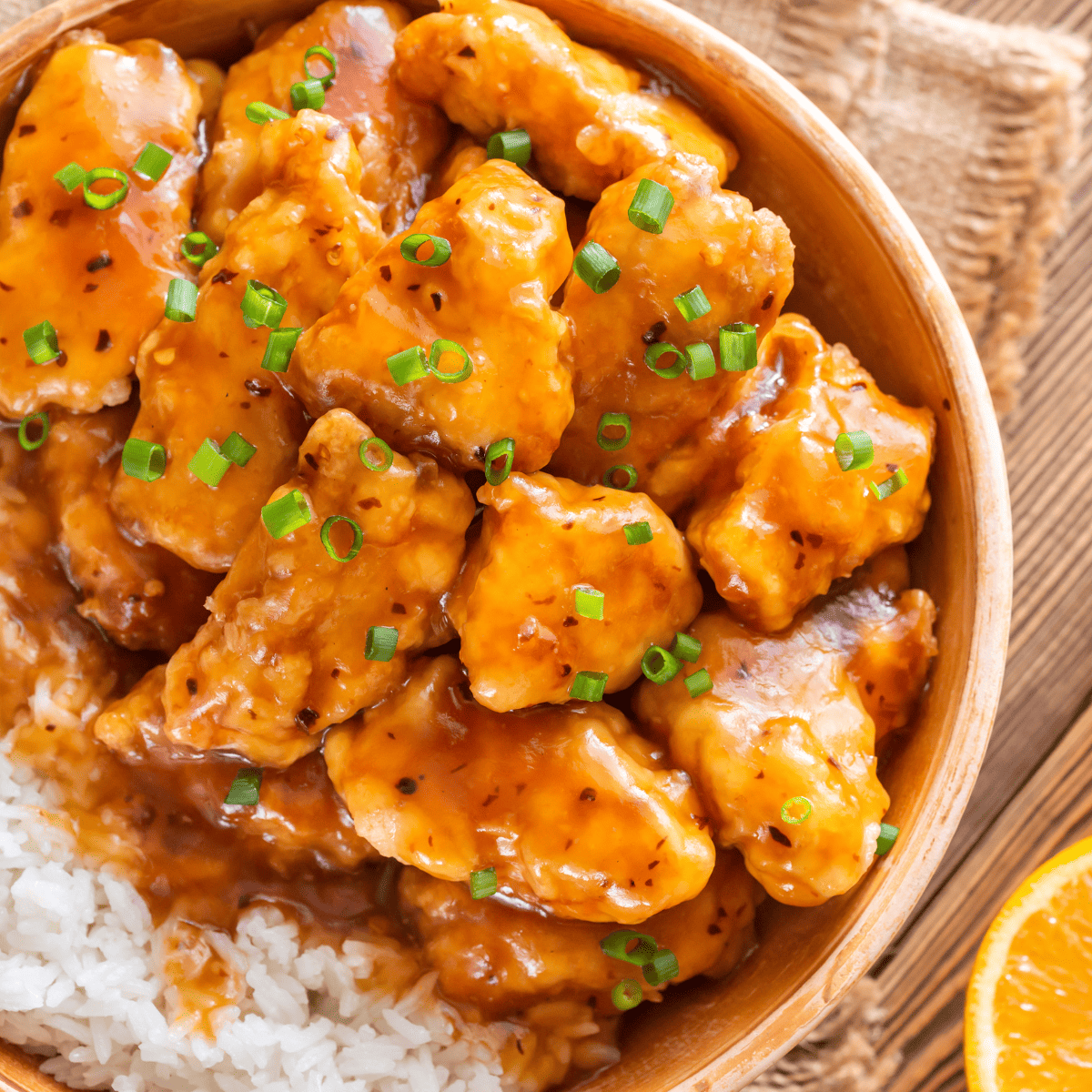 Air Fryer Frozen Orange Chicken - Fork To Spoon