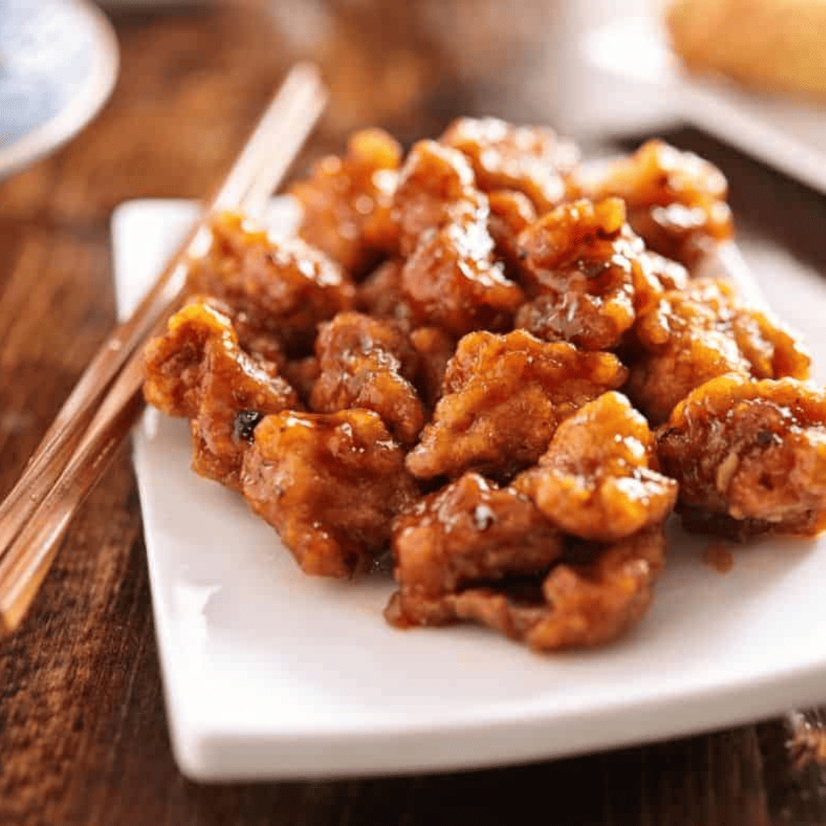 Air Fryer Frozen Orange Chicken Fork To Spoon