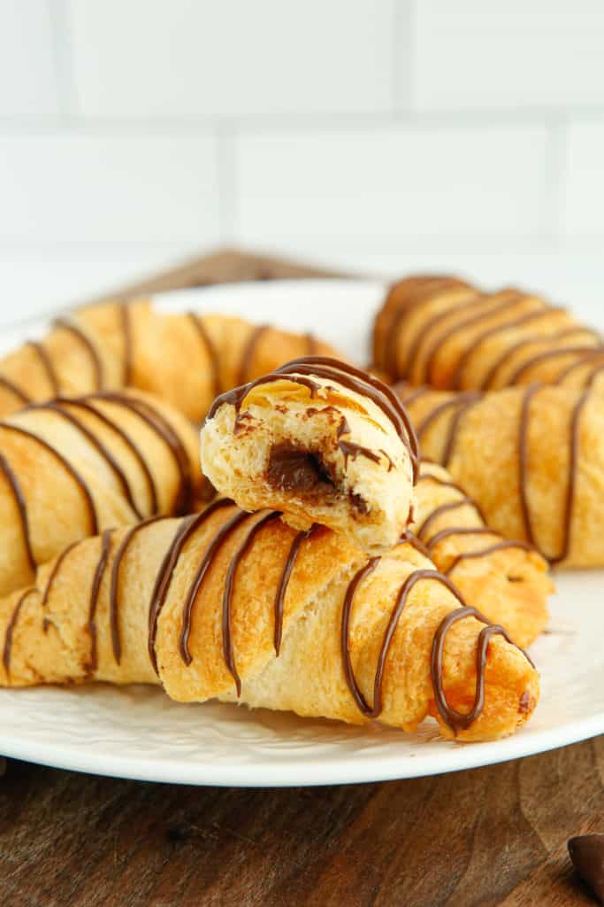 Air Fryer Chocolate Croissants - Fork To Spoon