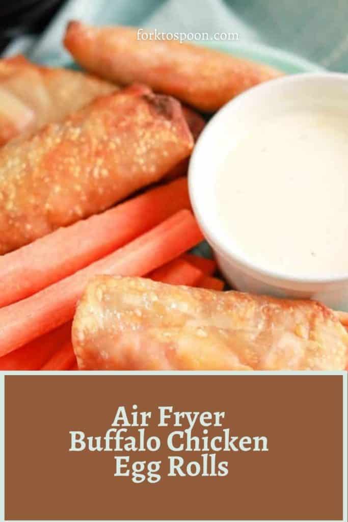 Air Fryer Buffalo Chicken Egg Rolls