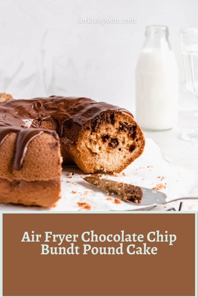 Air Fryer Chocolate Chip Bundt Pound Cake