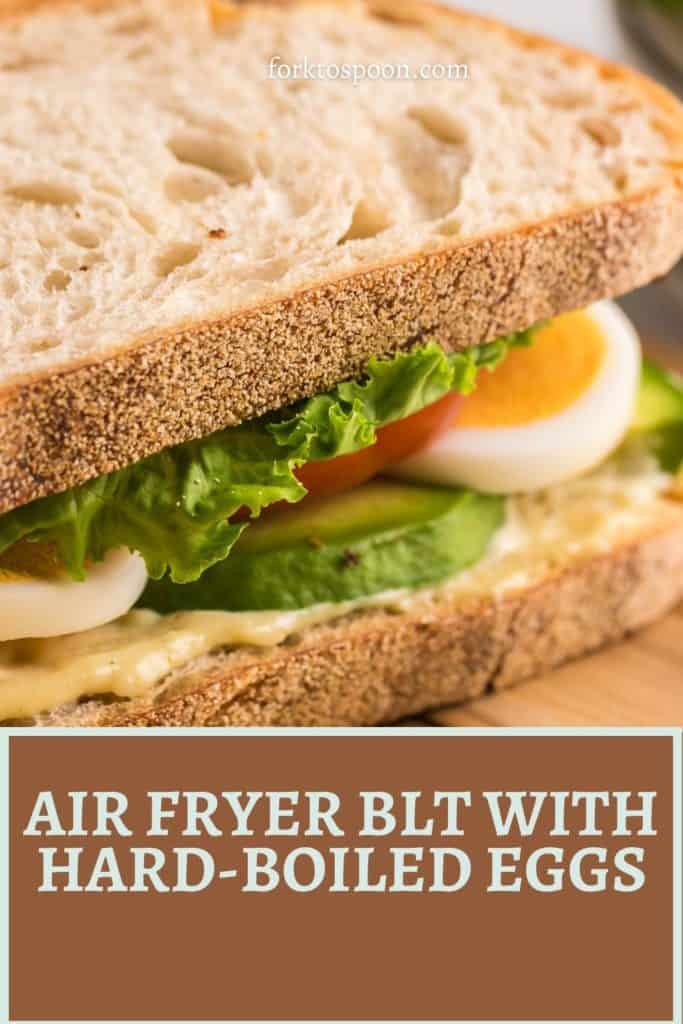 AIR FRYER BLT WITH HARD-BOILED EGGS