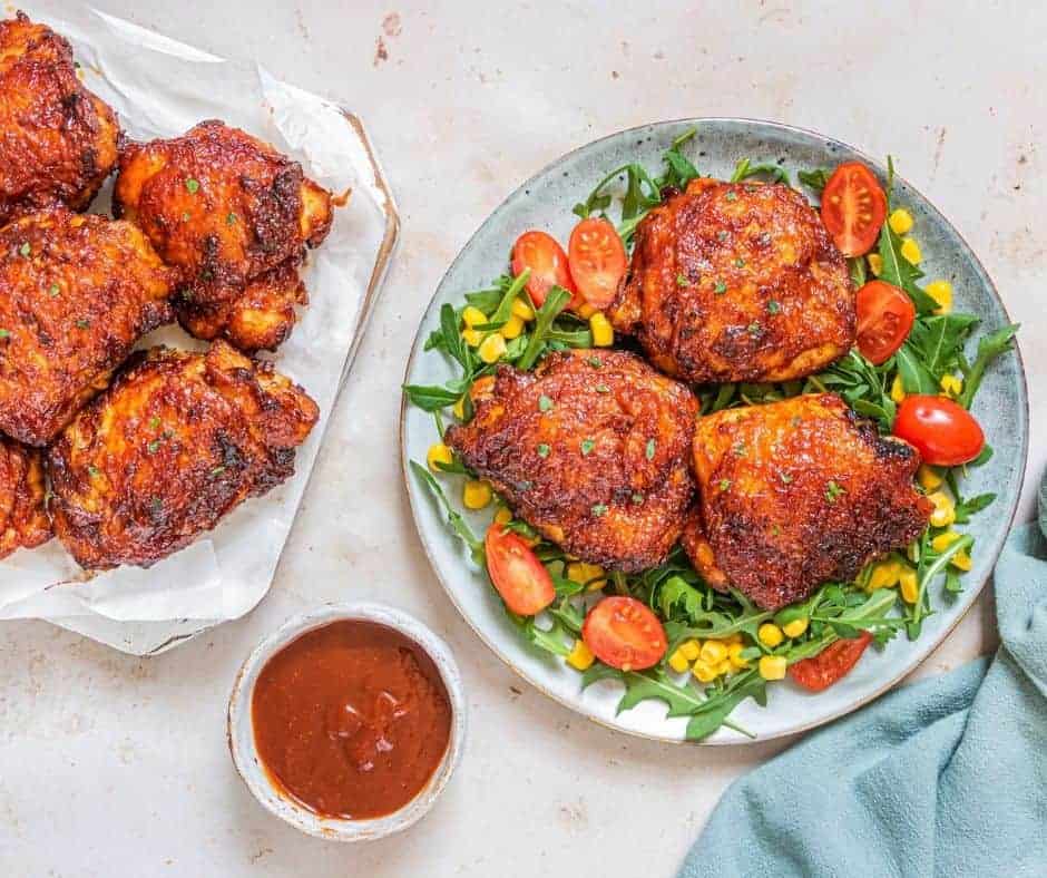 Air Fryer BBQ Chicken Thighs