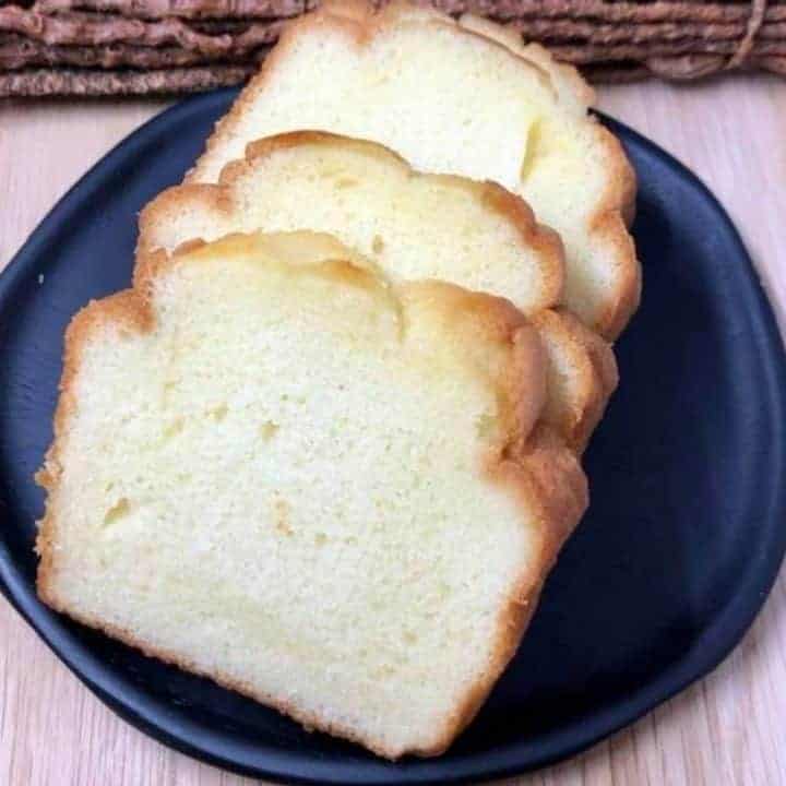 Air Fryer Classic Pound Cake (Only 4 Ingredients) Fork To Spoon