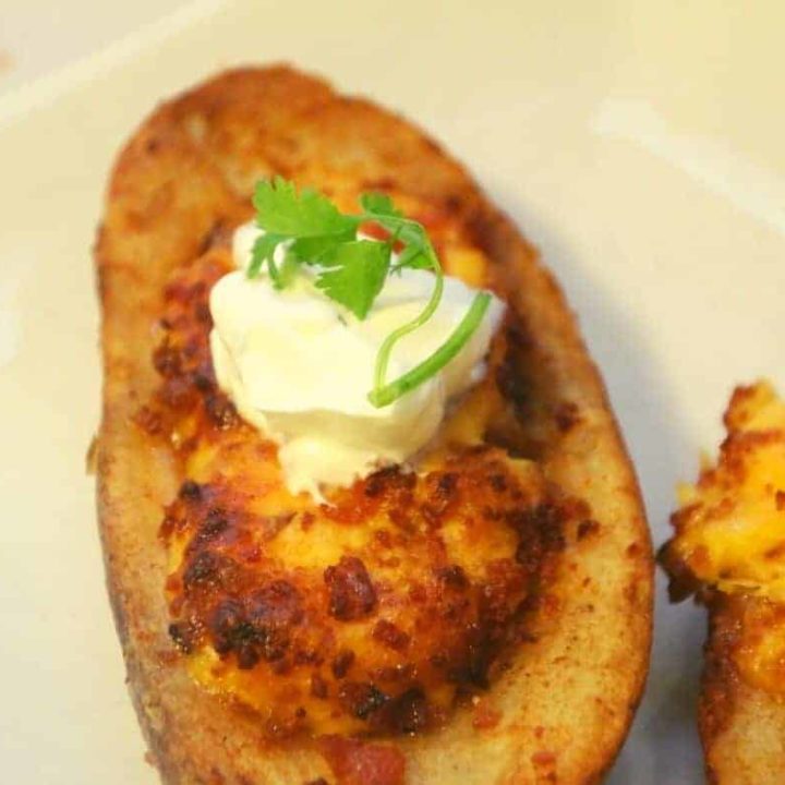 How To Make Frozen Potato Skins In The Air Fryer Fork To Spoon