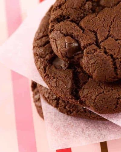 Air Fryer Double Chocolate Chunk Cookies