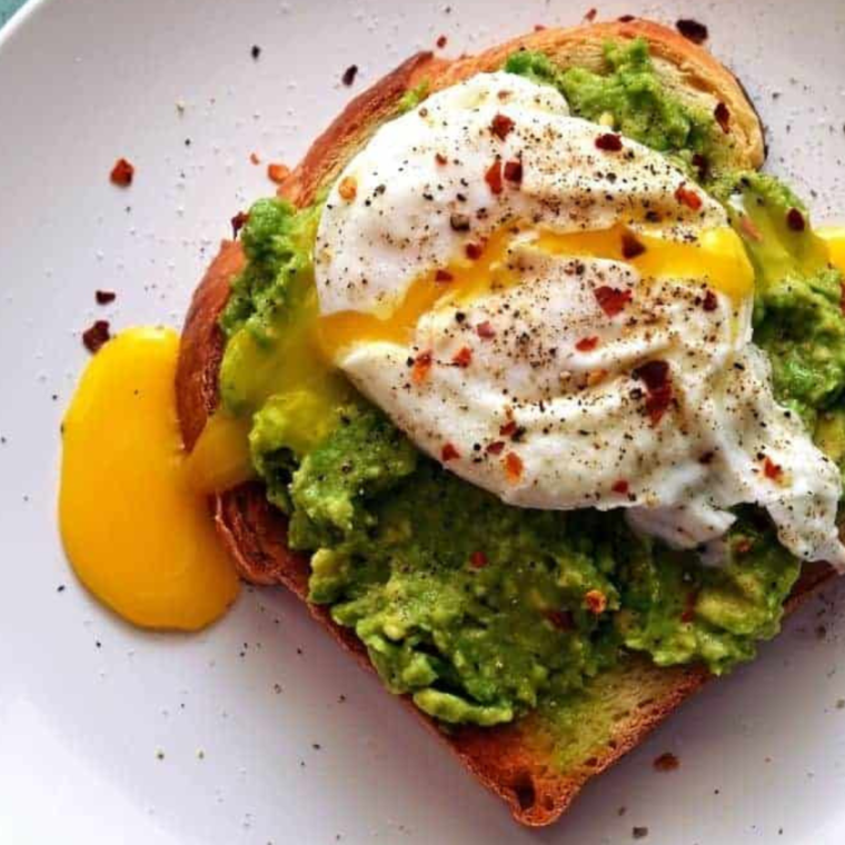 Air Fryer Avocado Toast With Egg  