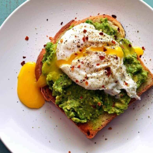 Air Fryer Avocado Toast With Egg - Fork To Spoon