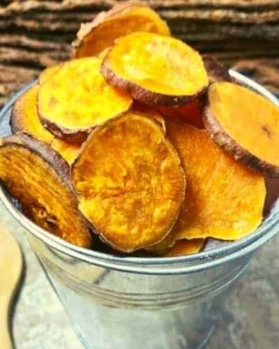 Air Fryer BBQ Sweet Potato Chips