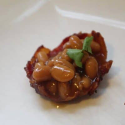 Air Fryer Baked Bean Bacon Cups