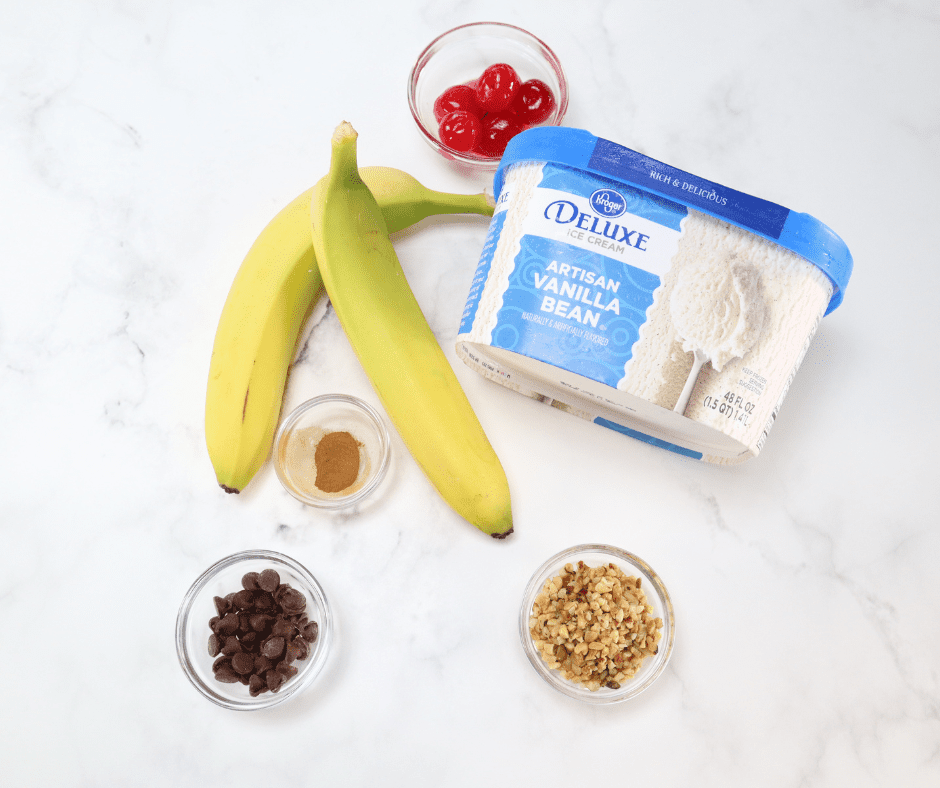 Ingredients Needed For Air Fryer S'mores Banana Boats