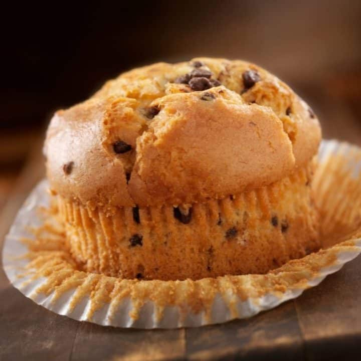 Air Fryer Banana Chocolate Chip Muffins Fork To Spoon