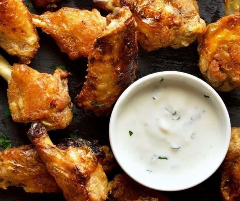 Air Fryer Salt & Vinegar Chicken Wings Fork To Spoon