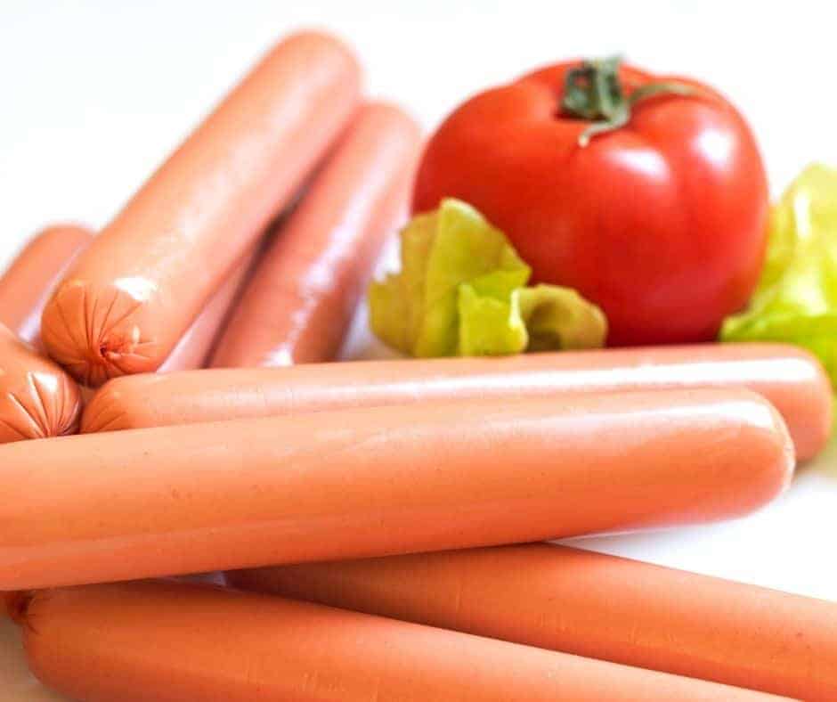 Ingredients Needed For Air Fryer Bacon Wrapped Hot Dogs