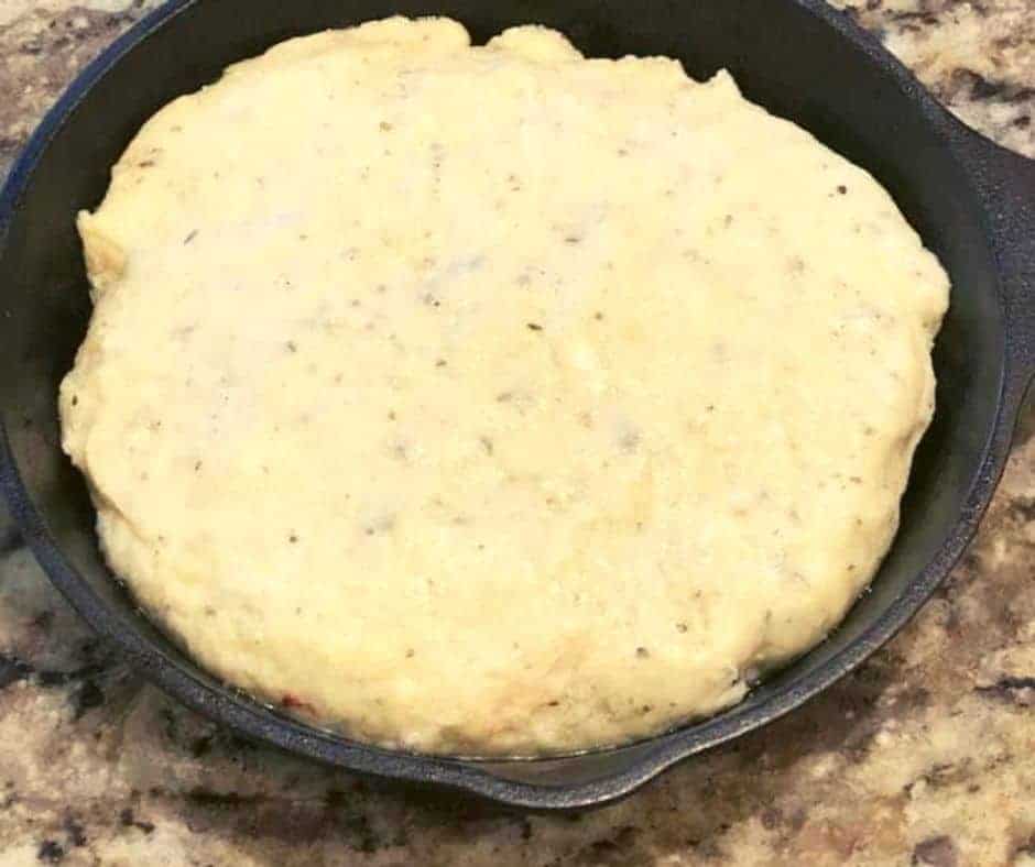 Skillet Bread in Cast Iron Pan