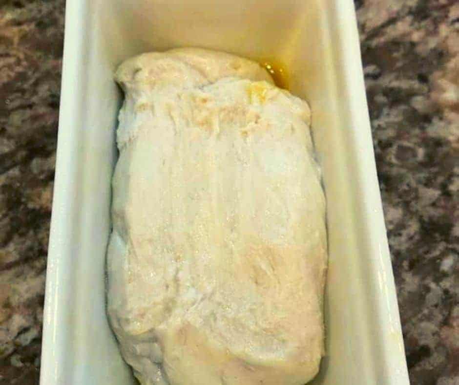 Bread Dough in Loaf Pan