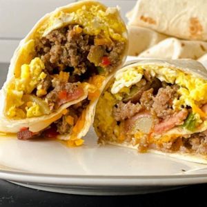 Air Fryer Breakfast Burrito