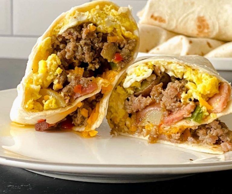 Air Fryer Breakfast Burrito Fork To Spoon