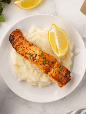 Air Fryer Brown Sugar Glazed Salmon