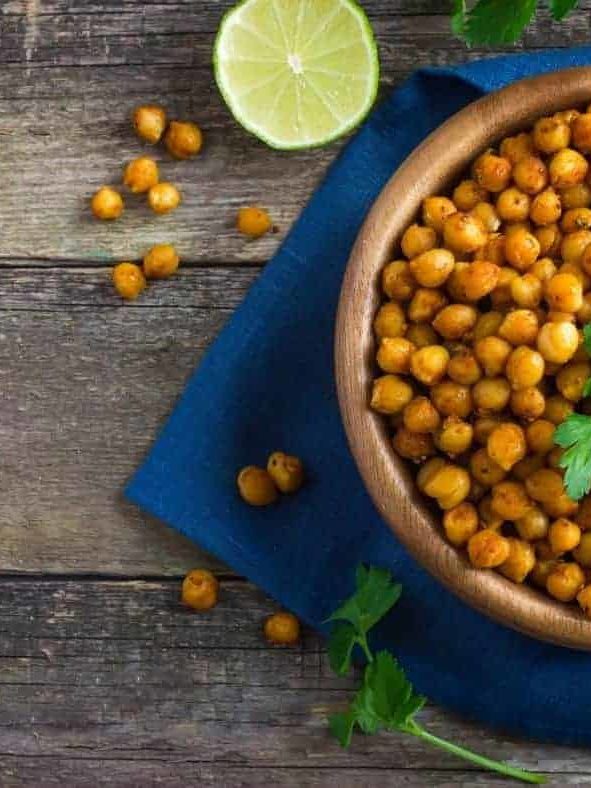 Air Fryer Bombay Spice Roasted Chickpeas Fork To Spoon