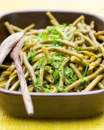 Air Fryer Canned Green Beans