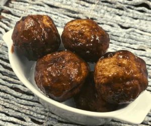 Air Fryer BBQ Meatballs