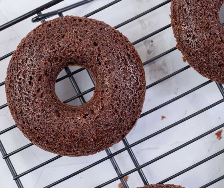 Air Fryer Chocolate Cake Mix Donuts