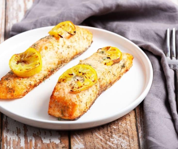 Lemon Dill Air Fryer Salmon