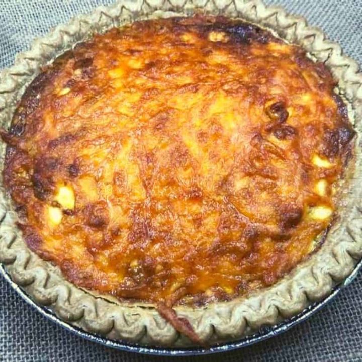 Air Fryer Three Cheese Quiche - Fork To Spoon