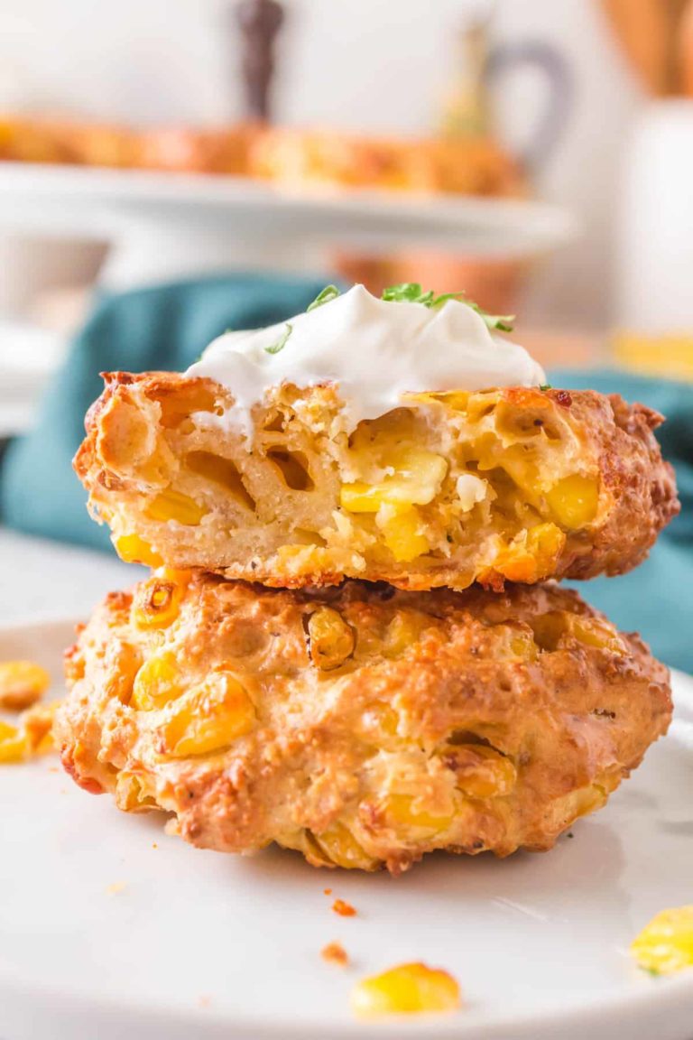 Air Fryer Corn Fritters Fork To Spoon