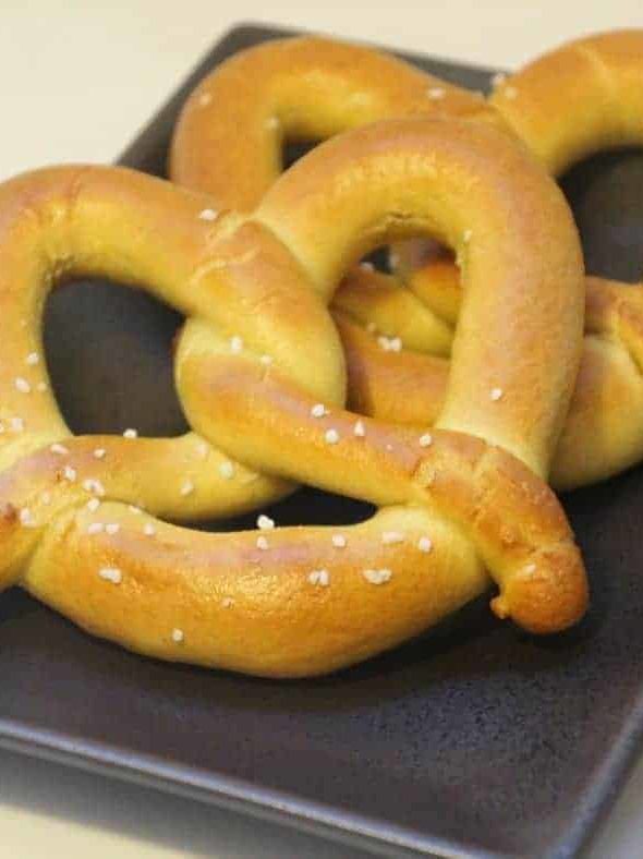 Air Fryer SuperPretzel Soft Pretzels Fork To Spoon