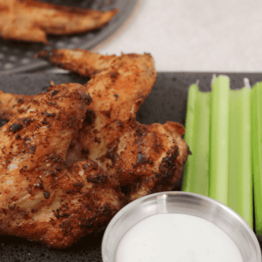 Air Fryer Dry Rubbed Chicken Wings