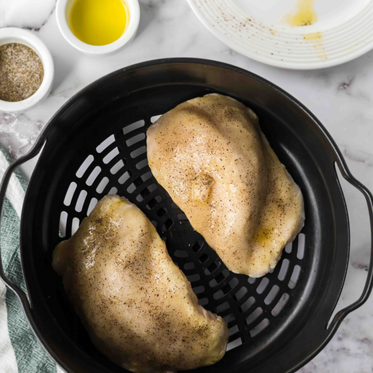 Air Fryer Frozen Chicken Breasts