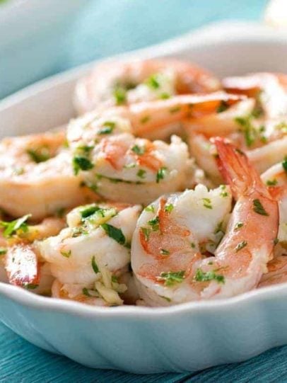 Air Fryer Garlic Butter Shrimp - Fork To Spoon