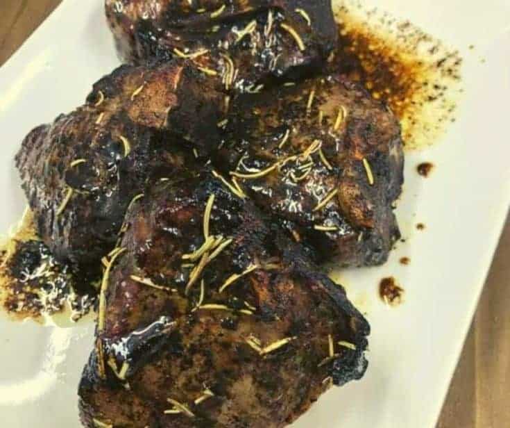 Air Fryer Garlic and Rosemary Lamb Chops