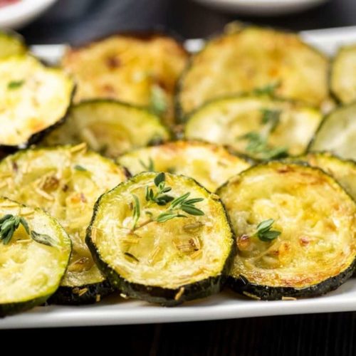 Air Fryer Grilled Zucchini Fork To Spoon