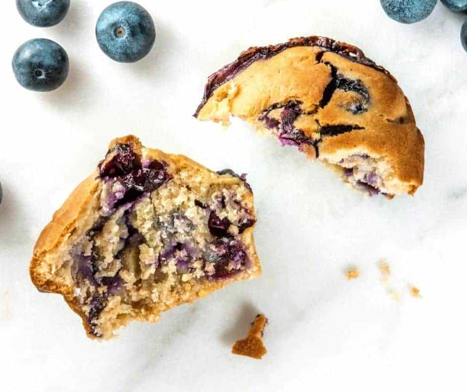 Air Fryer Blueberry Muffin For One