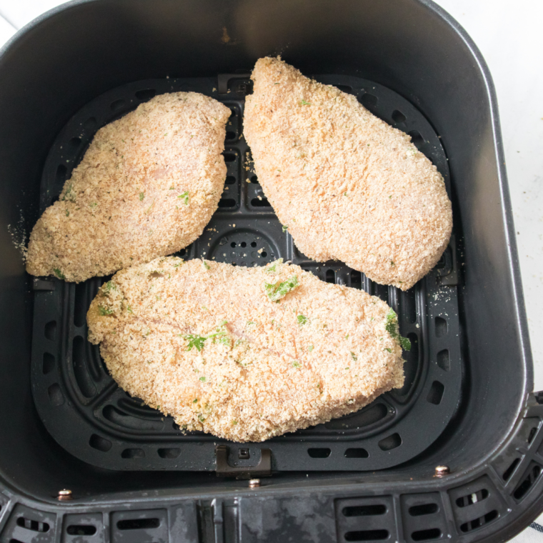 Air Fryer Parmesan Crusted Chicken Breast
