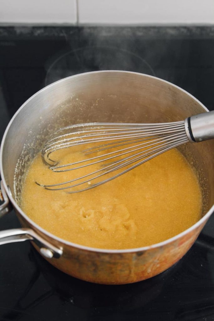 Polenta in Stockpot