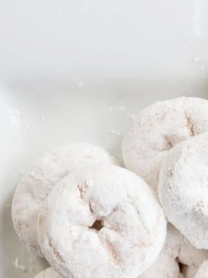 Air Fryer Powdered Sugar Donuts